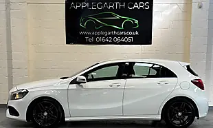 Used 2017 Mercedes-Benz a Class AMG Line White - Interior and Exterior details 6