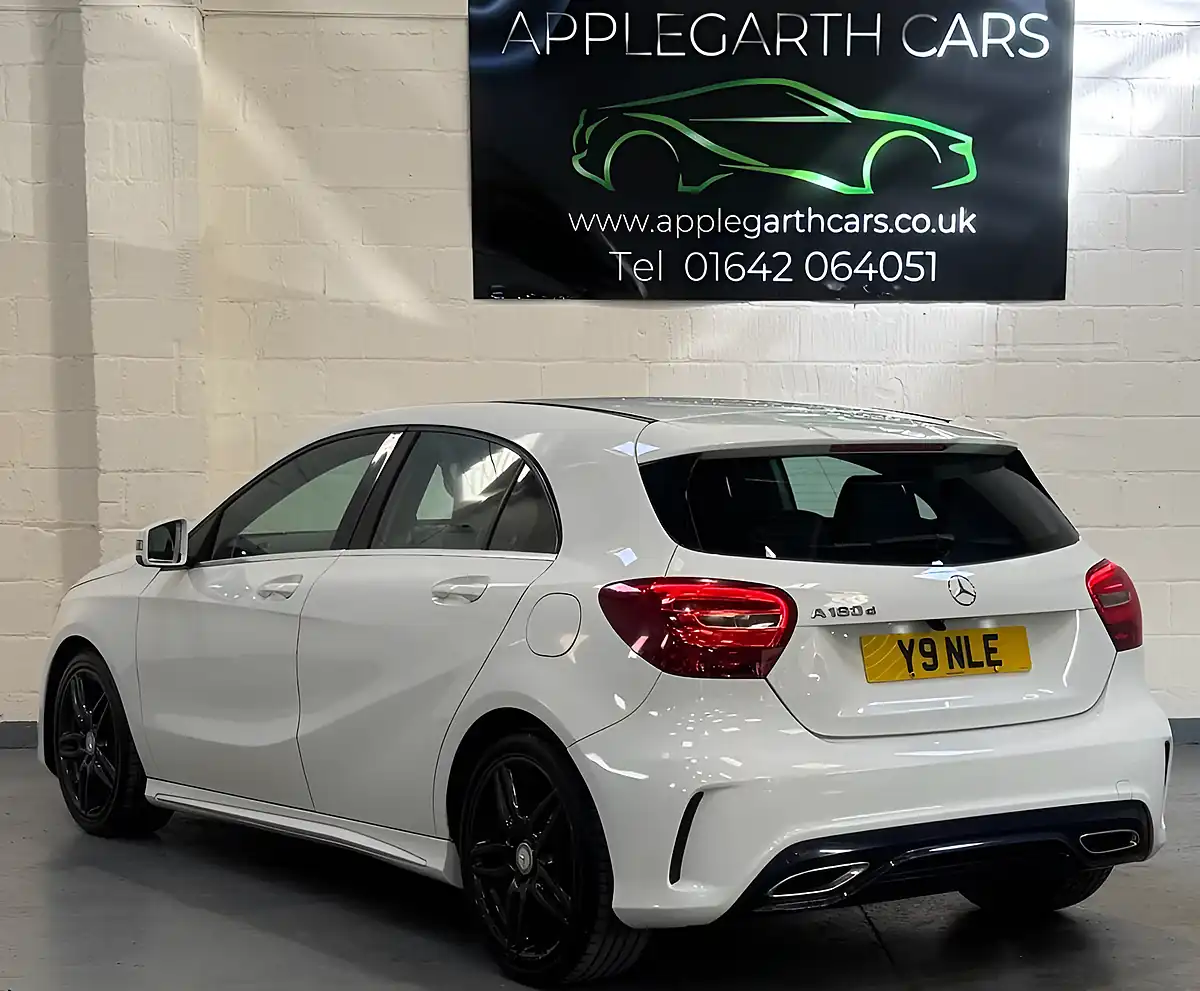Used 2017 Mercedes-Benz a Class AMG Line White - Interior and Exterior details 7
