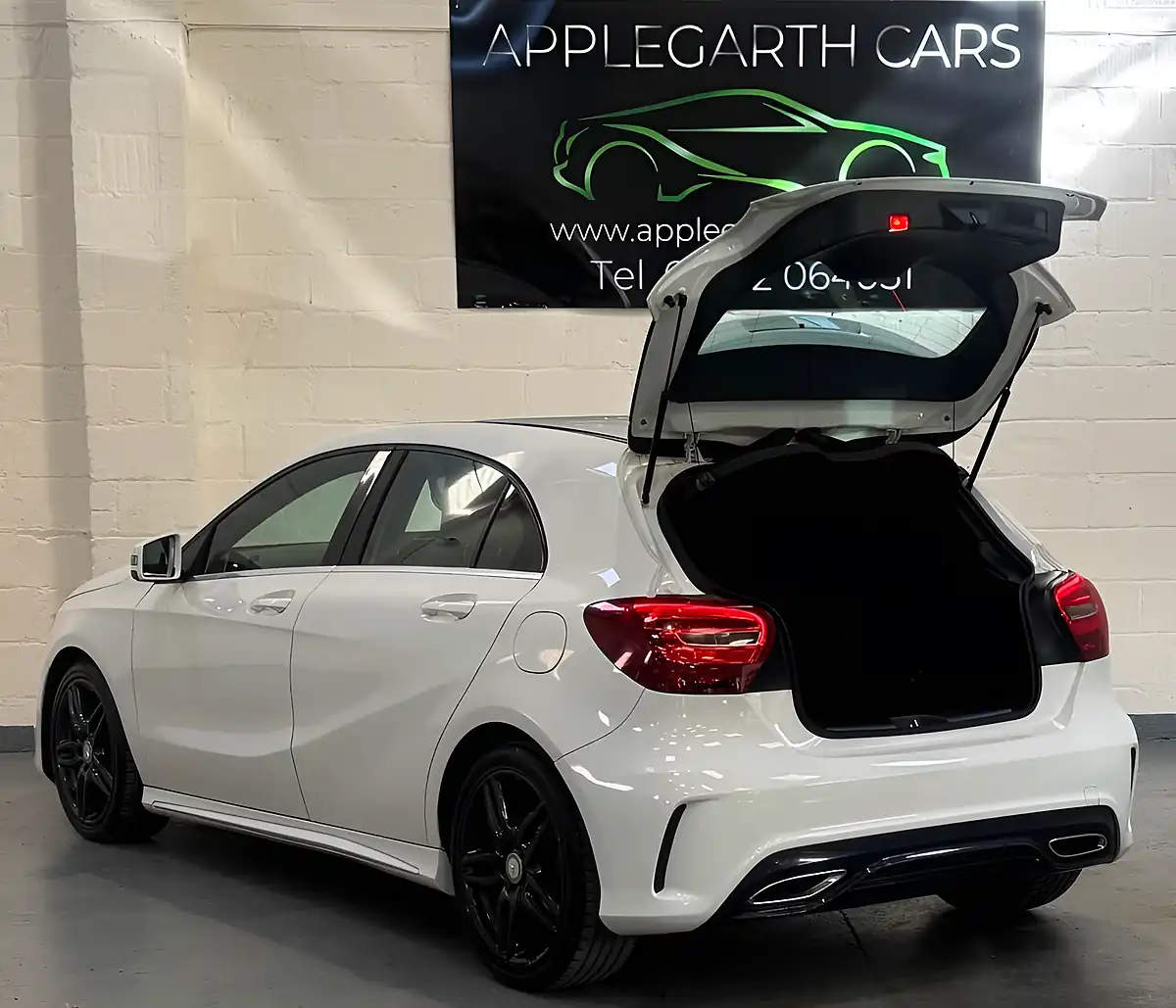 Used 2017 Mercedes-Benz a Class AMG Line White - Interior and Exterior details 8