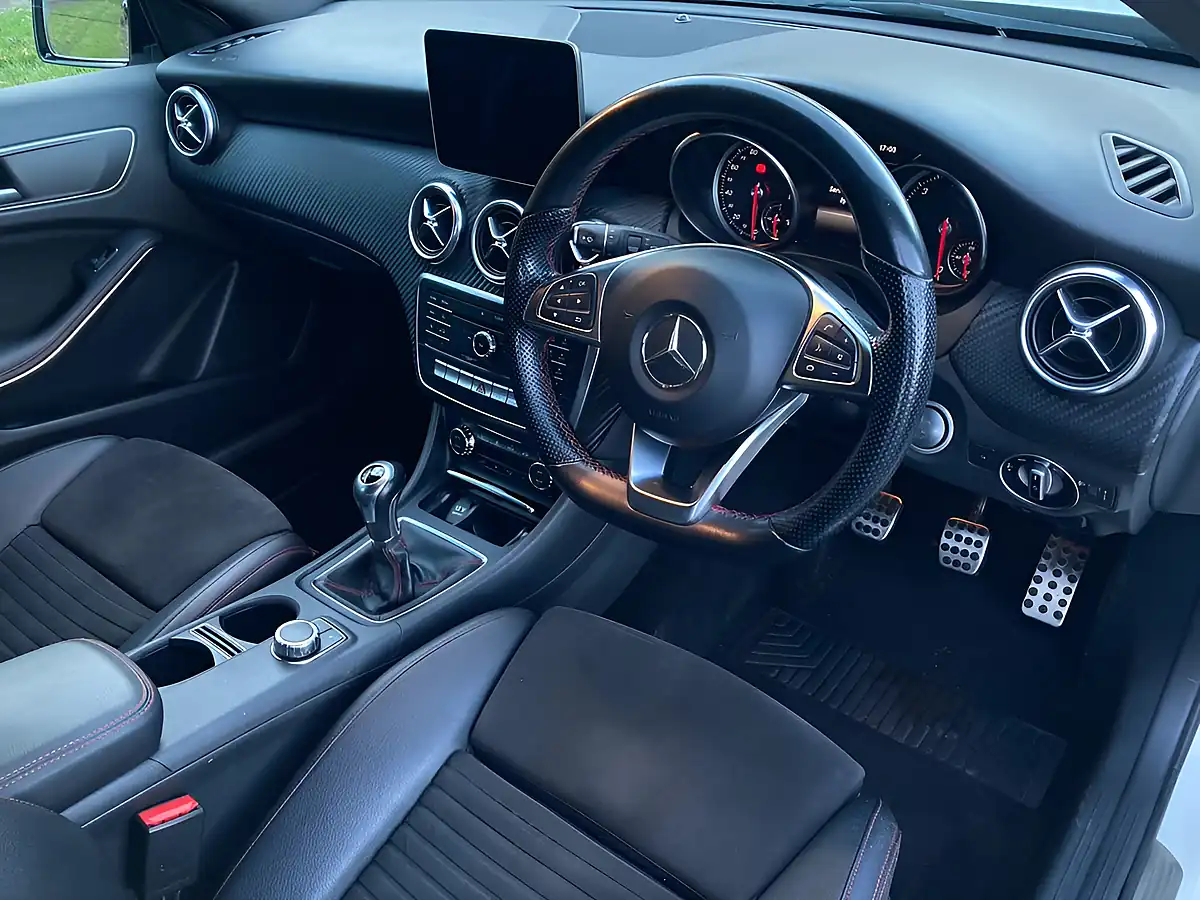Used 2017 Mercedes-Benz a Class AMG Line White - Interior and Exterior details 13