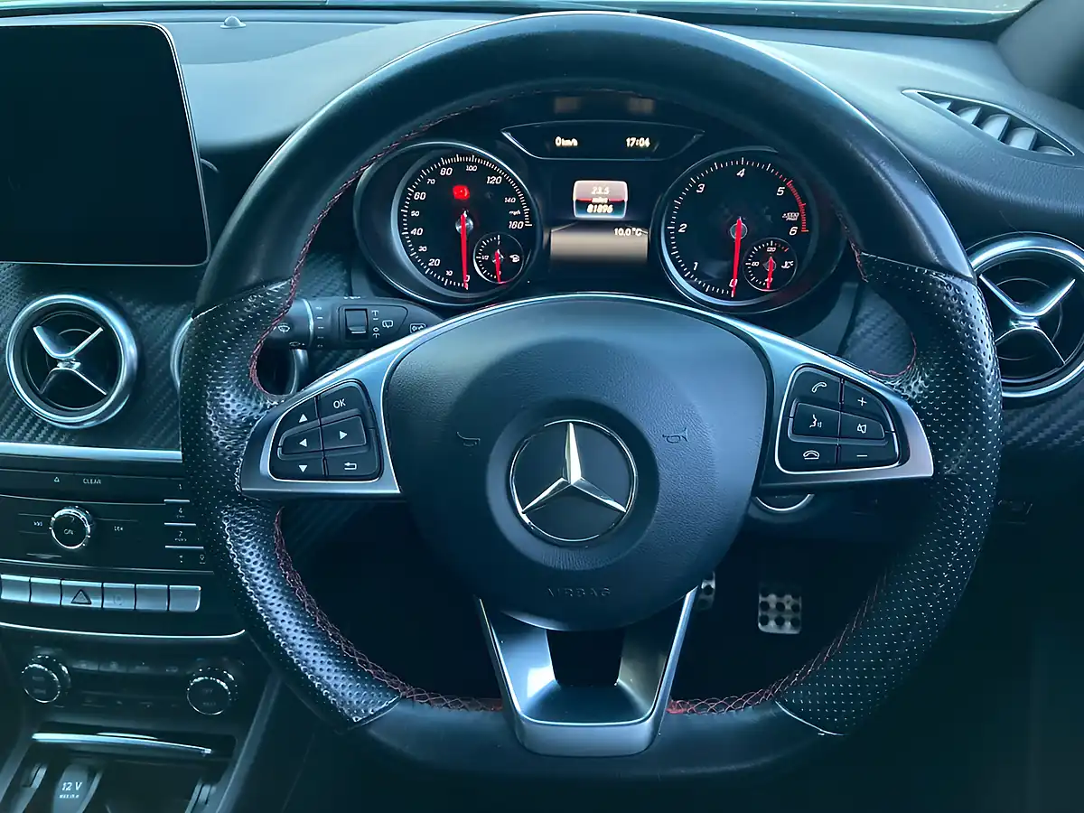 Used 2017 Mercedes-Benz a Class AMG Line White - Interior and Exterior details 14