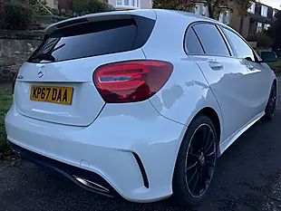 Used 2017 Mercedes-Benz a Class AMG Line White - Interior and Exterior details 3