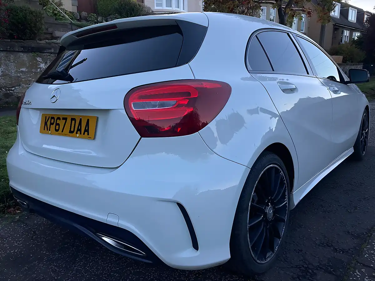 Used 2017 Mercedes-Benz a Class AMG Line White - Interior and Exterior details 3
