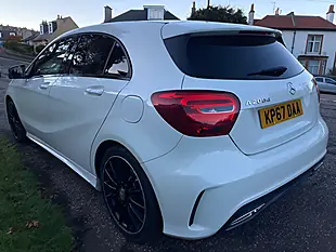 Used 2017 Mercedes-Benz a Class AMG Line White - Interior and Exterior details 5