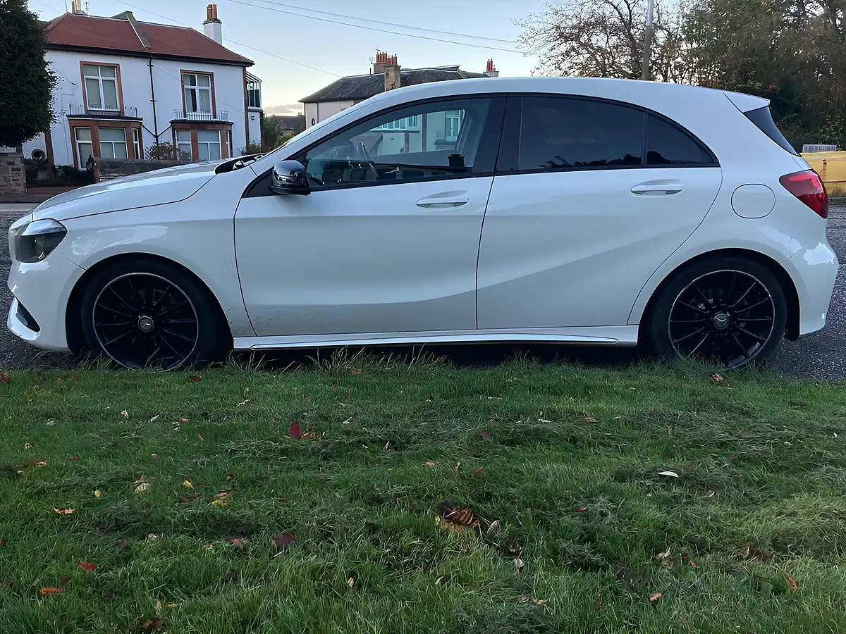 Used 2017 Mercedes-Benz a Class AMG Line White - Interior and Exterior details 6