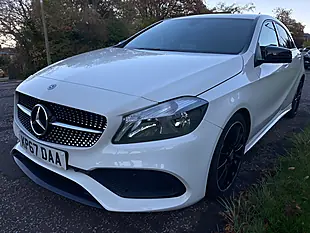 Used 2017 Mercedes-Benz a Class AMG Line White - Interior and Exterior details 7