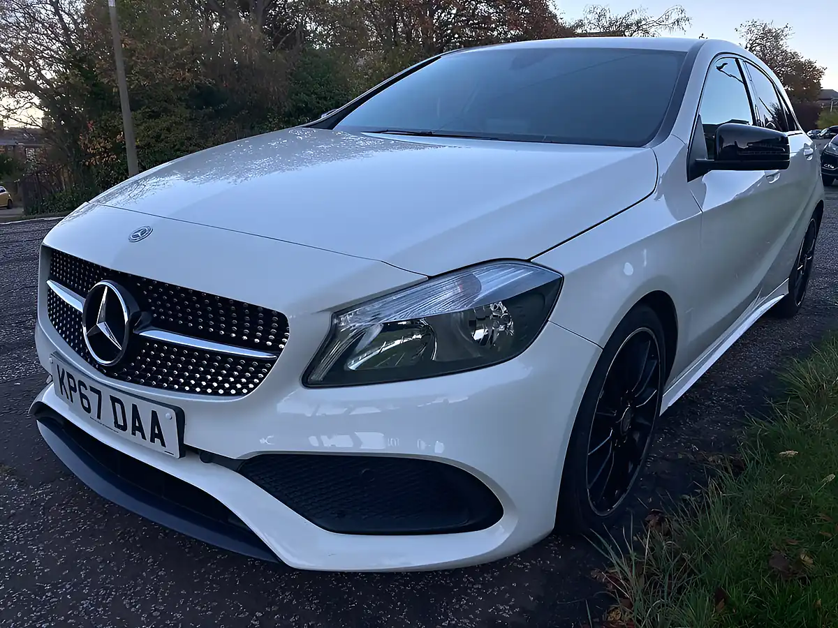 Used 2017 Mercedes-Benz a Class AMG Line White - Interior and Exterior details 7