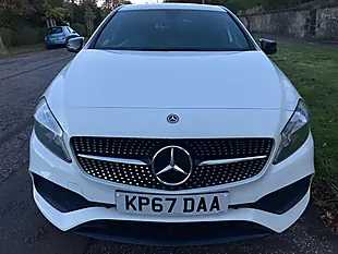 Used 2017 Mercedes-Benz a Class AMG Line White - Interior and Exterior details 8