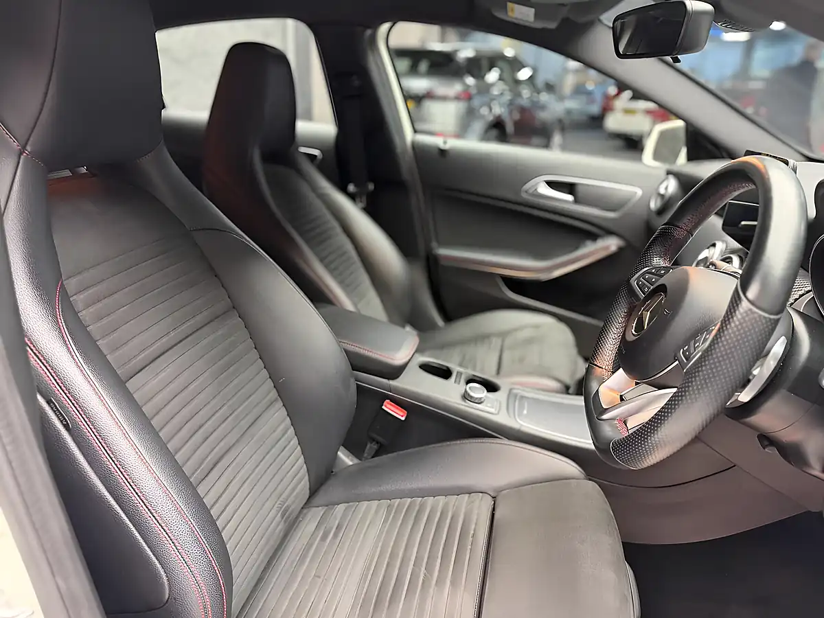 Used 2017 Mercedes-Benz a Class AMG Line White - Interior and Exterior details 11