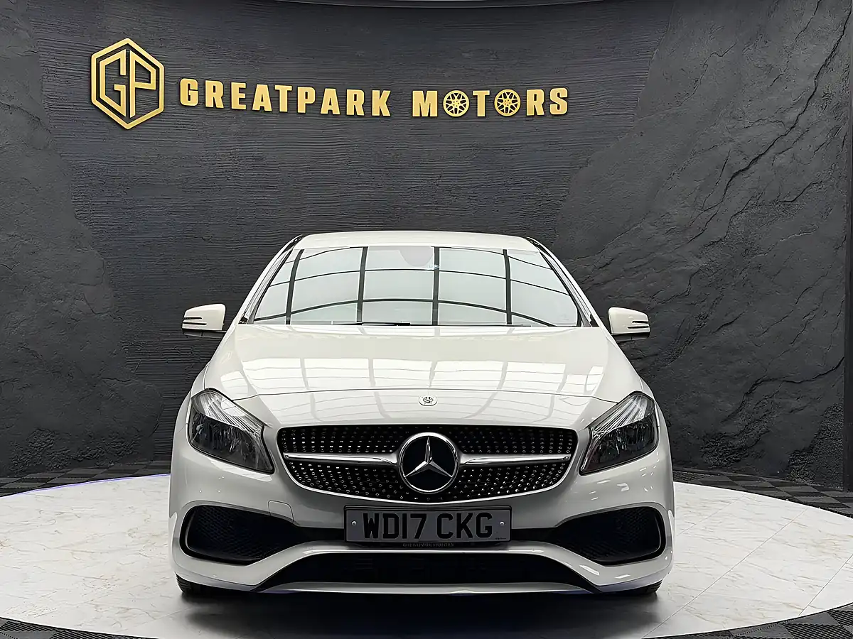 Used 2017 Mercedes-Benz a Class AMG Line White - Interior and Exterior details 2