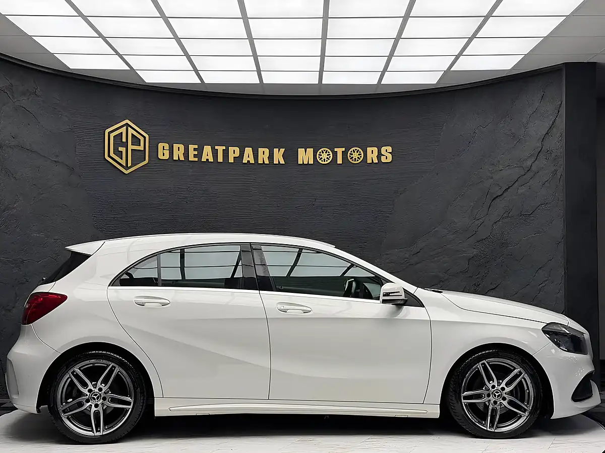 Used 2017 Mercedes-Benz a Class AMG Line White - Interior and Exterior details 4