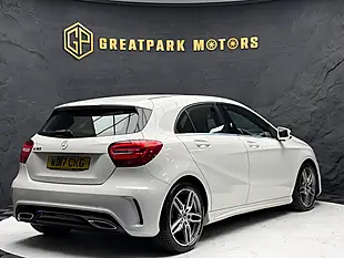 Used 2017 Mercedes-Benz a Class AMG Line White - Interior and Exterior details 5