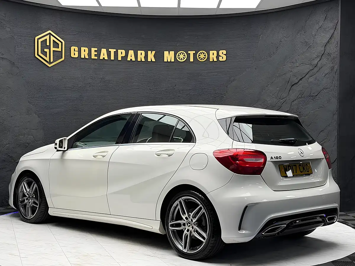 Used 2017 Mercedes-Benz a Class AMG Line White - Interior and Exterior details 7