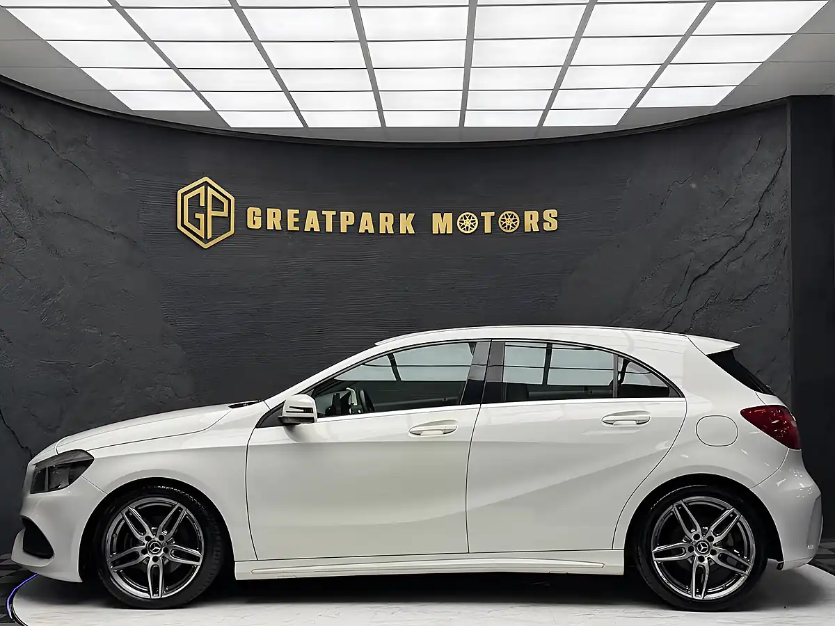Used 2017 Mercedes-Benz a Class AMG Line White - Interior and Exterior details 8