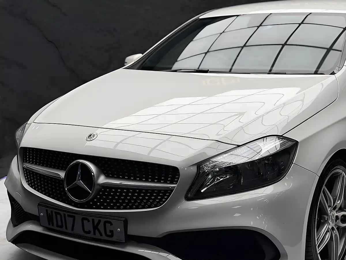 Used 2017 Mercedes-Benz a Class AMG Line White - Interior and Exterior details 9