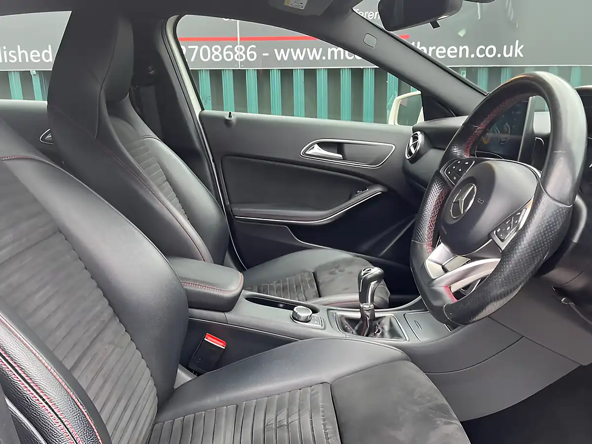 Used 2017 Mercedes-Benz a Class AMG Line White - Interior and Exterior details 16