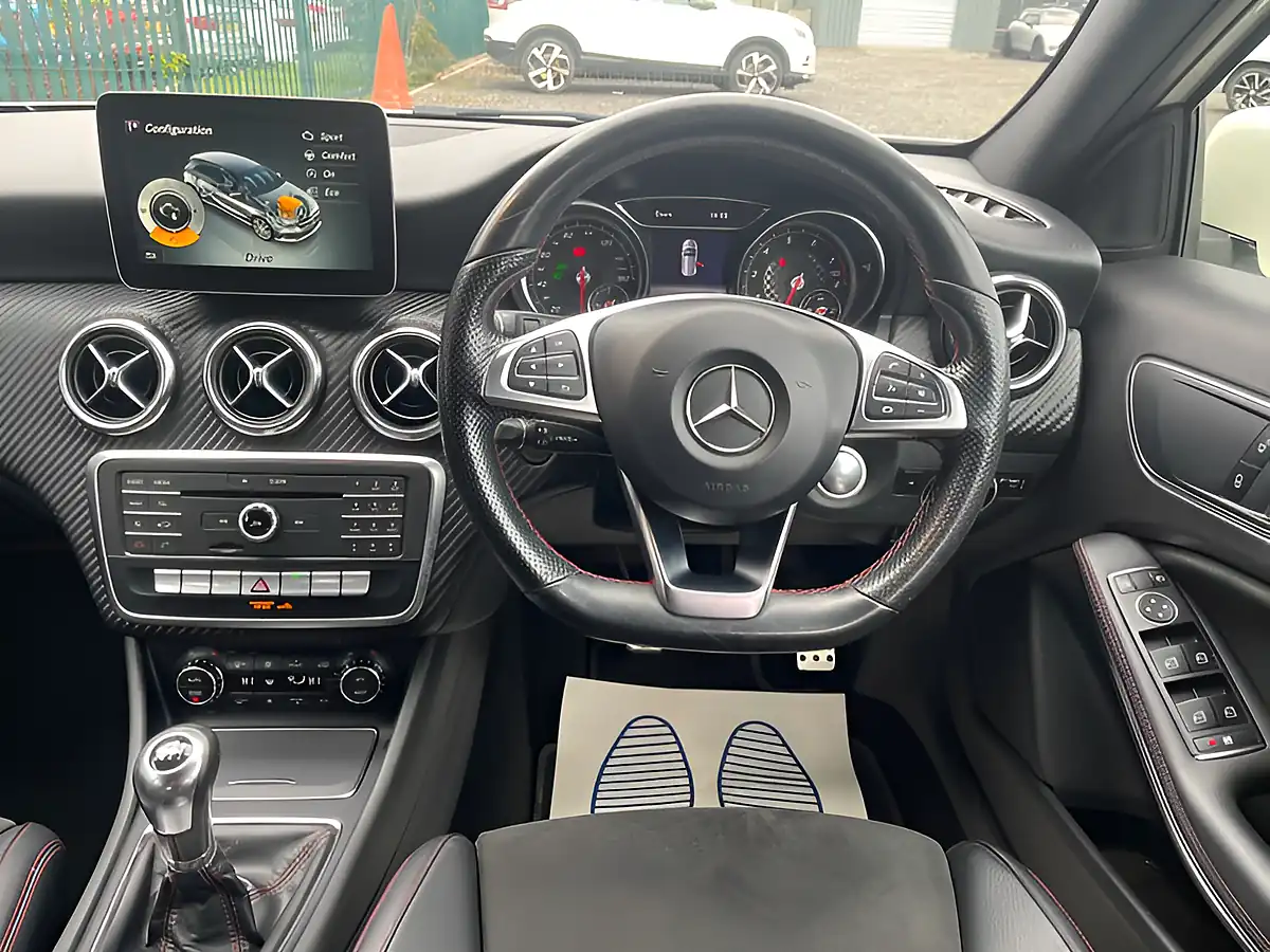 Used 2017 Mercedes-Benz a Class AMG Line White - Interior and Exterior details 18