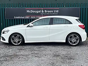 Used 2017 Mercedes-Benz a Class AMG Line White - Interior and Exterior details 2