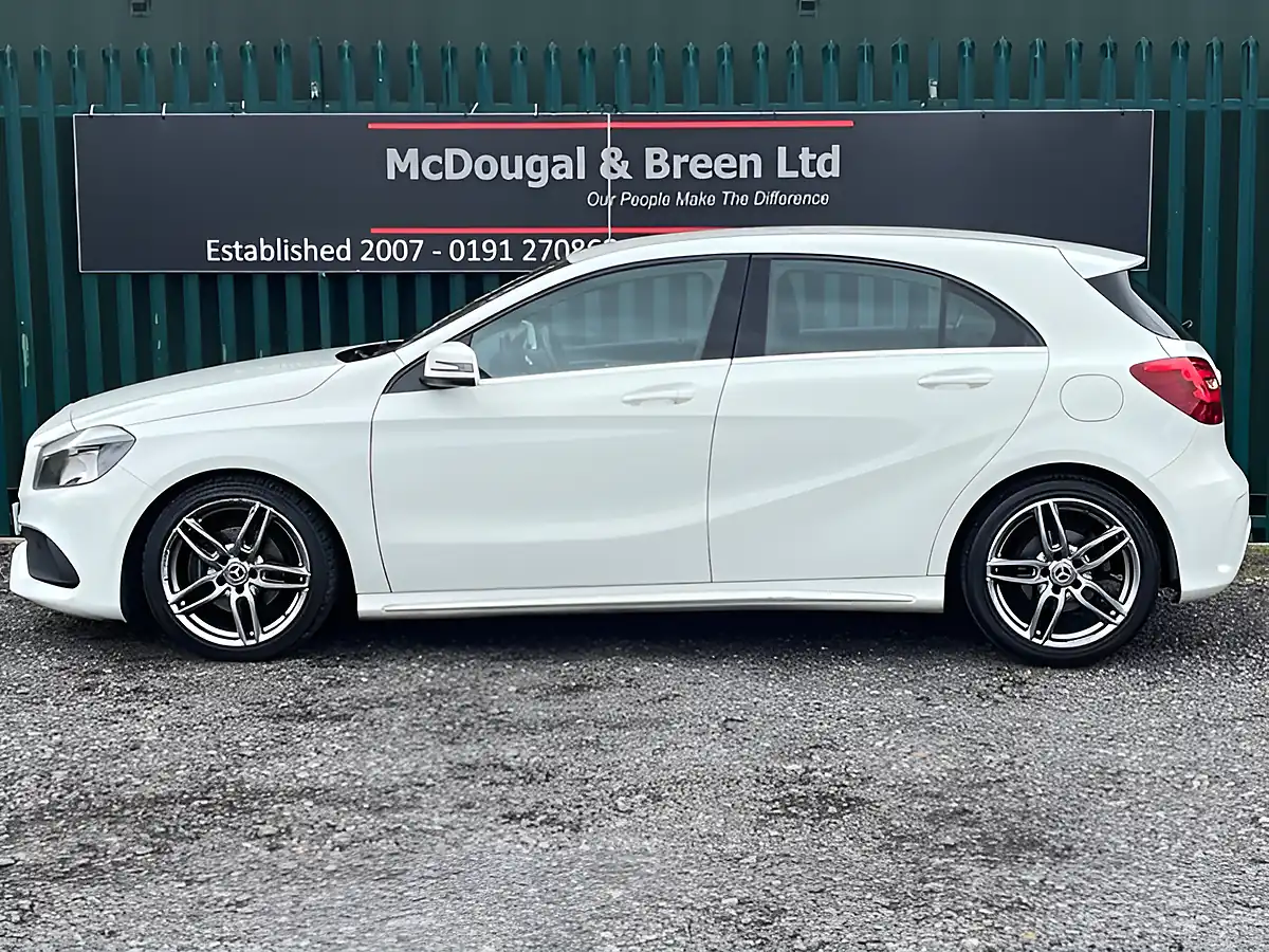 Used 2017 Mercedes-Benz a Class AMG Line White - Interior and Exterior details 2