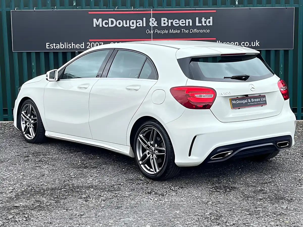 Used 2017 Mercedes-Benz a Class AMG Line White - Interior and Exterior details 3
