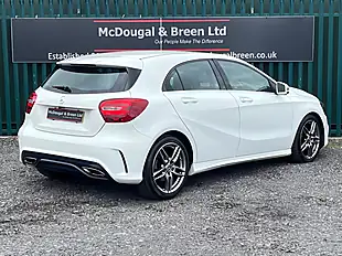 Used 2017 Mercedes-Benz a Class AMG Line White - Interior and Exterior details 5