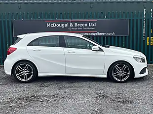 Used 2017 Mercedes-Benz a Class AMG Line White - Interior and Exterior details 6