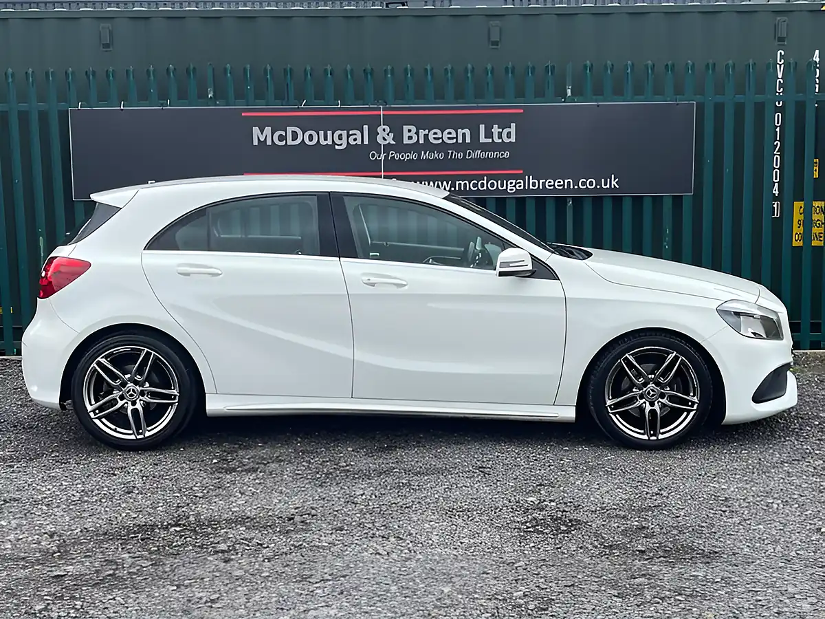 Used 2017 Mercedes-Benz a Class AMG Line White - Interior and Exterior details 6
