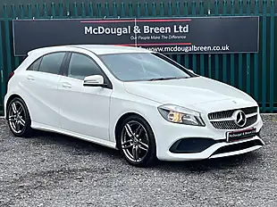 Used 2017 Mercedes-Benz a Class AMG Line White - Interior and Exterior details 7