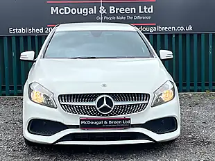 Used 2017 Mercedes-Benz a Class AMG Line White - Interior and Exterior details 8