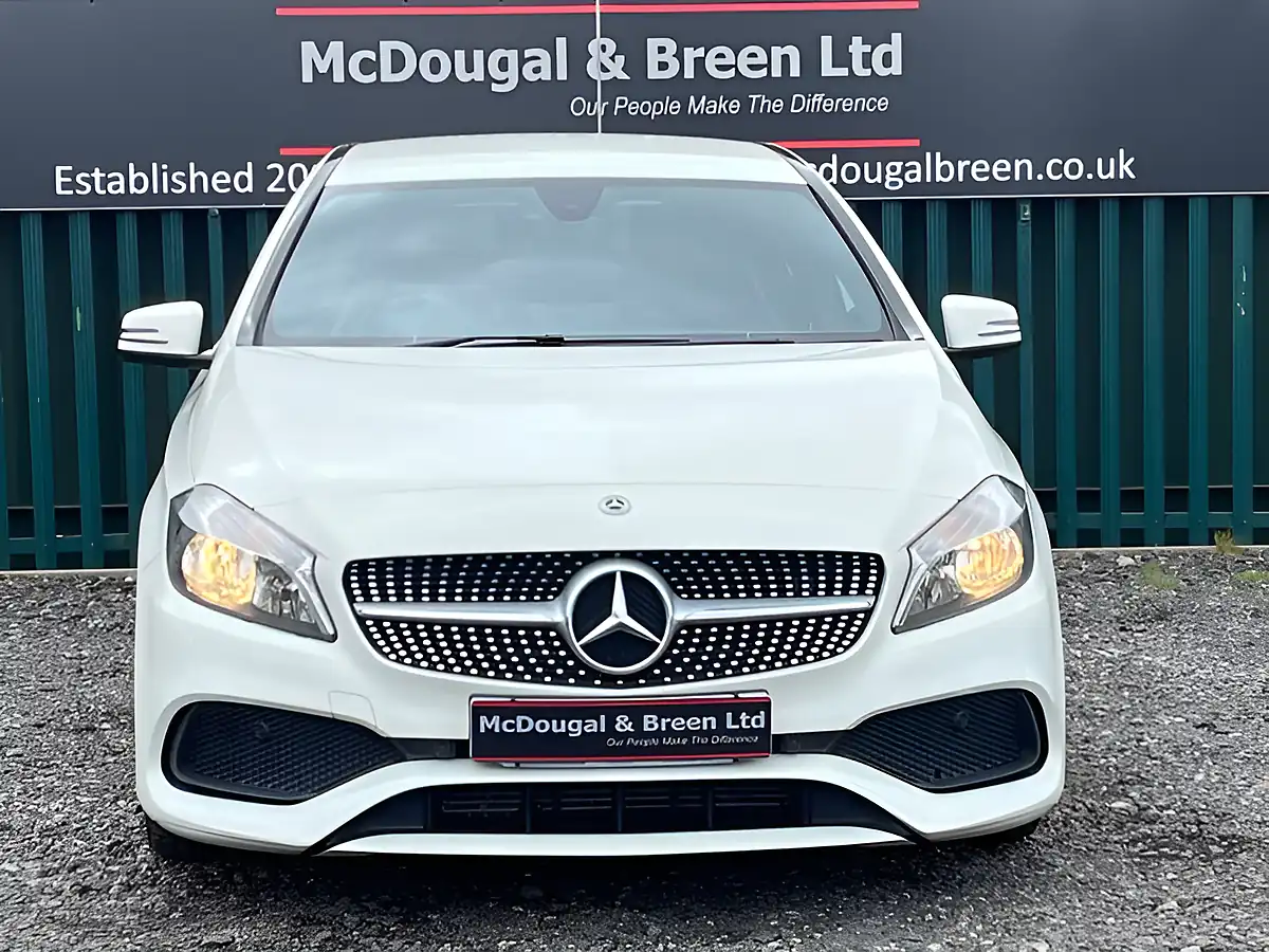 Used 2017 Mercedes-Benz a Class AMG Line White - Interior and Exterior details 8
