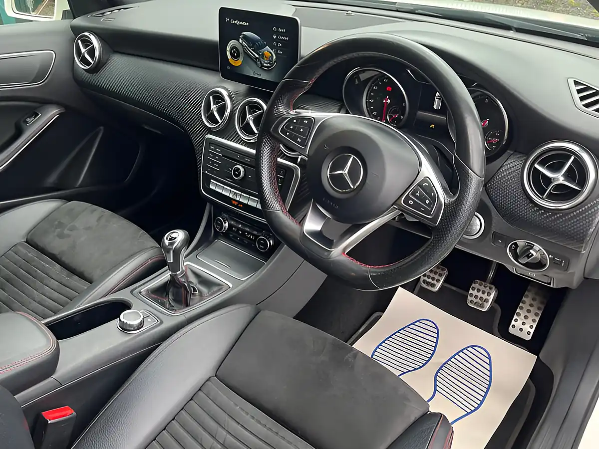 Used 2017 Mercedes-Benz a Class AMG Line White - Interior and Exterior details 9