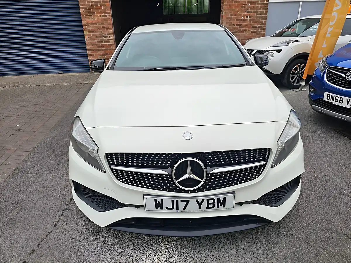 Used 2017 Mercedes-Benz a-Class AMG Line White - Interior and Exterior details 2