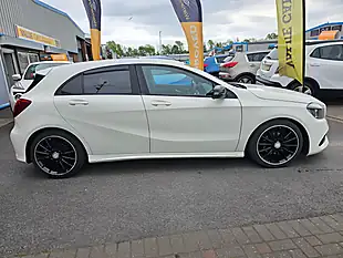 Used 2017 Mercedes-Benz a-Class AMG Line White - Interior and Exterior details 5