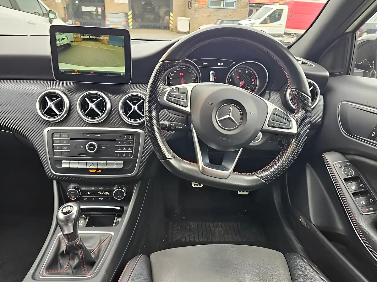 Used 2017 Mercedes-Benz a-Class AMG Line White - Interior and Exterior details 7