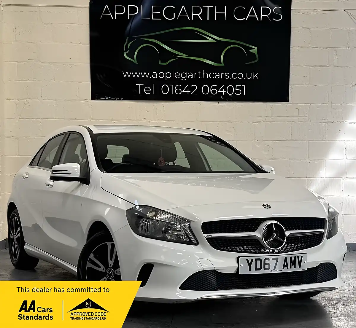 Used 2017 Mercedes-Benz a-Class Se White - Front View