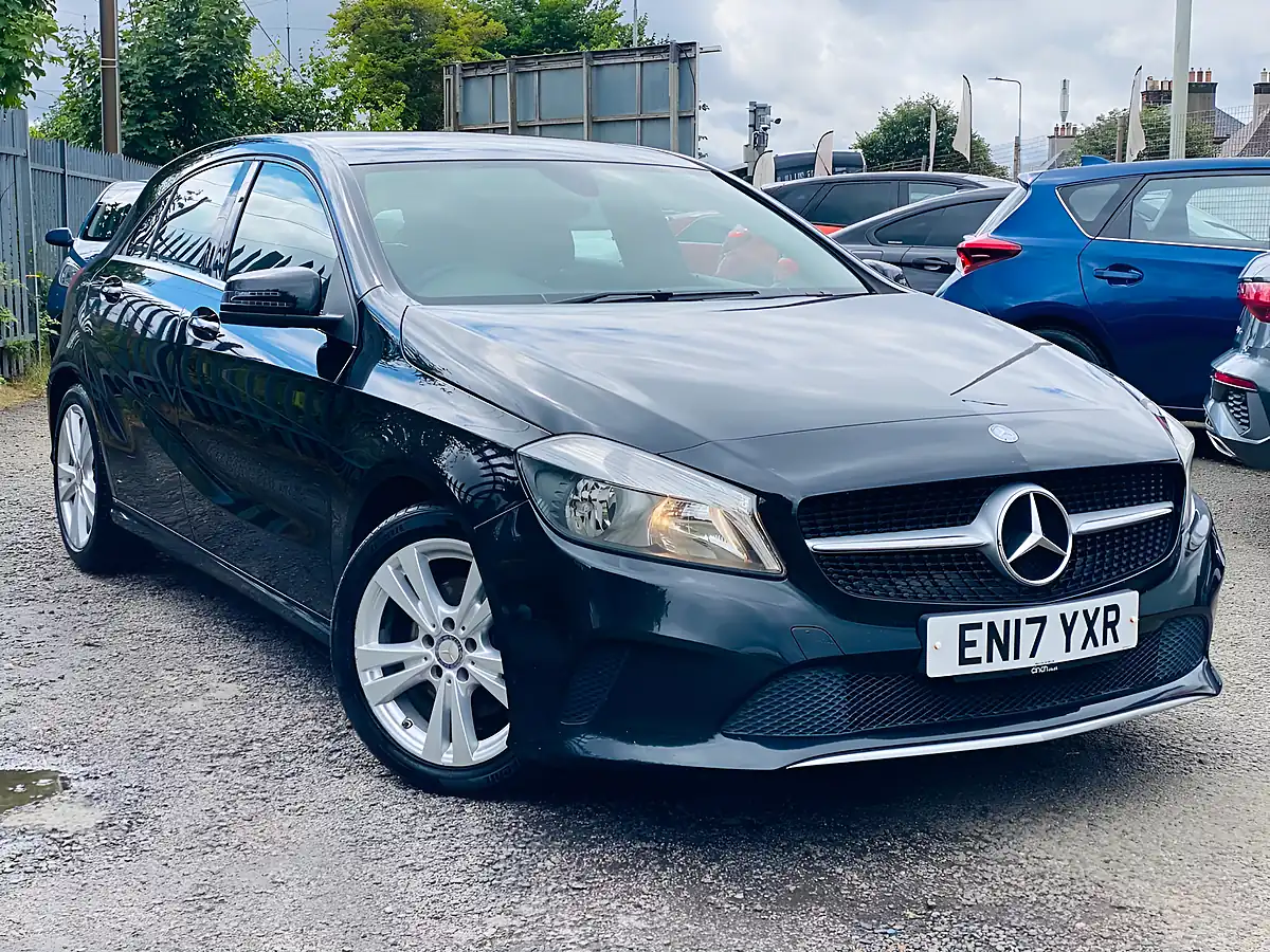 Used 2017 Mercedes-Benz a Class Sport Black - Front View