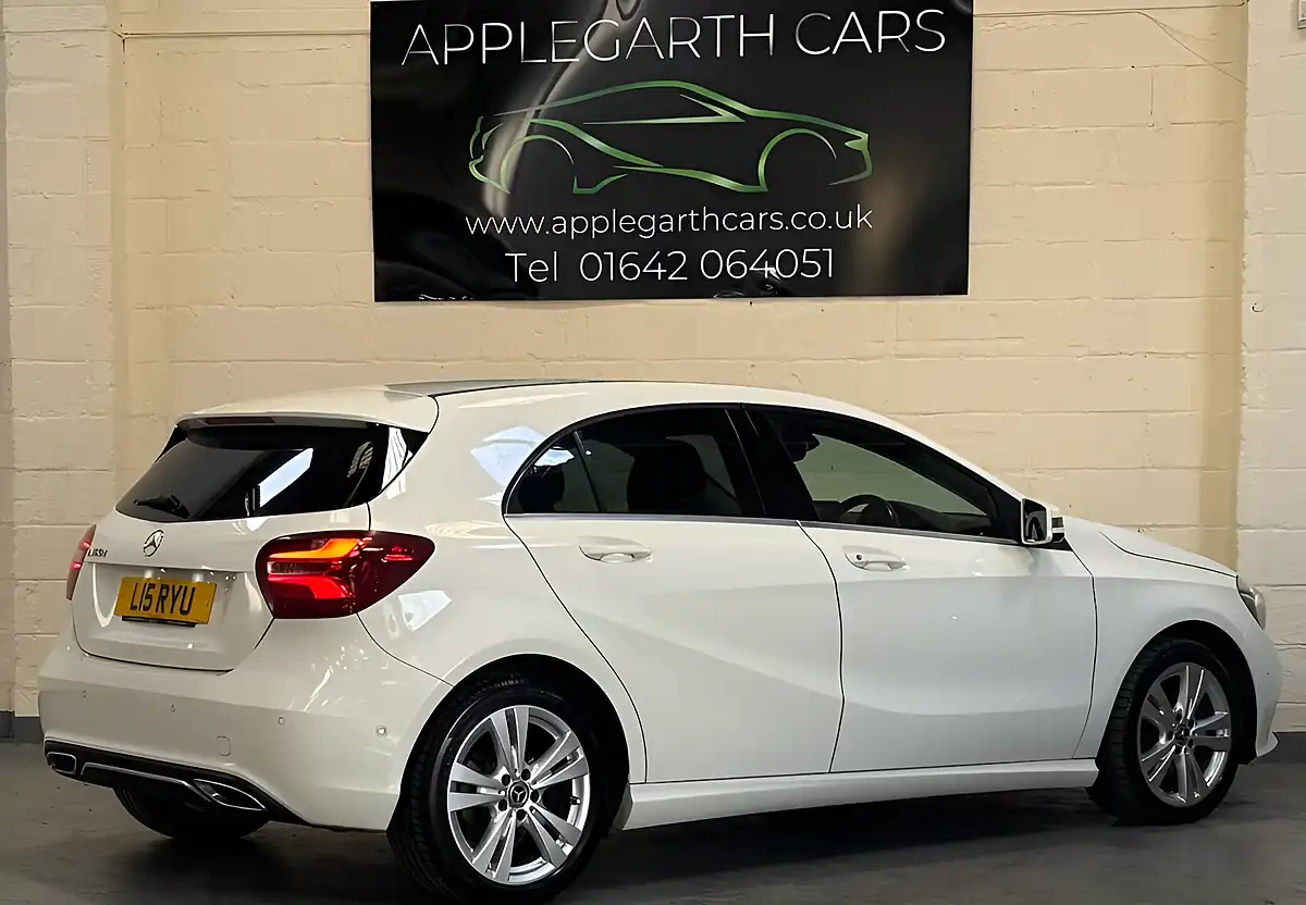 Used 2017 Mercedes-Benz a Class Sport Premium White - Interior and Exterior details 13