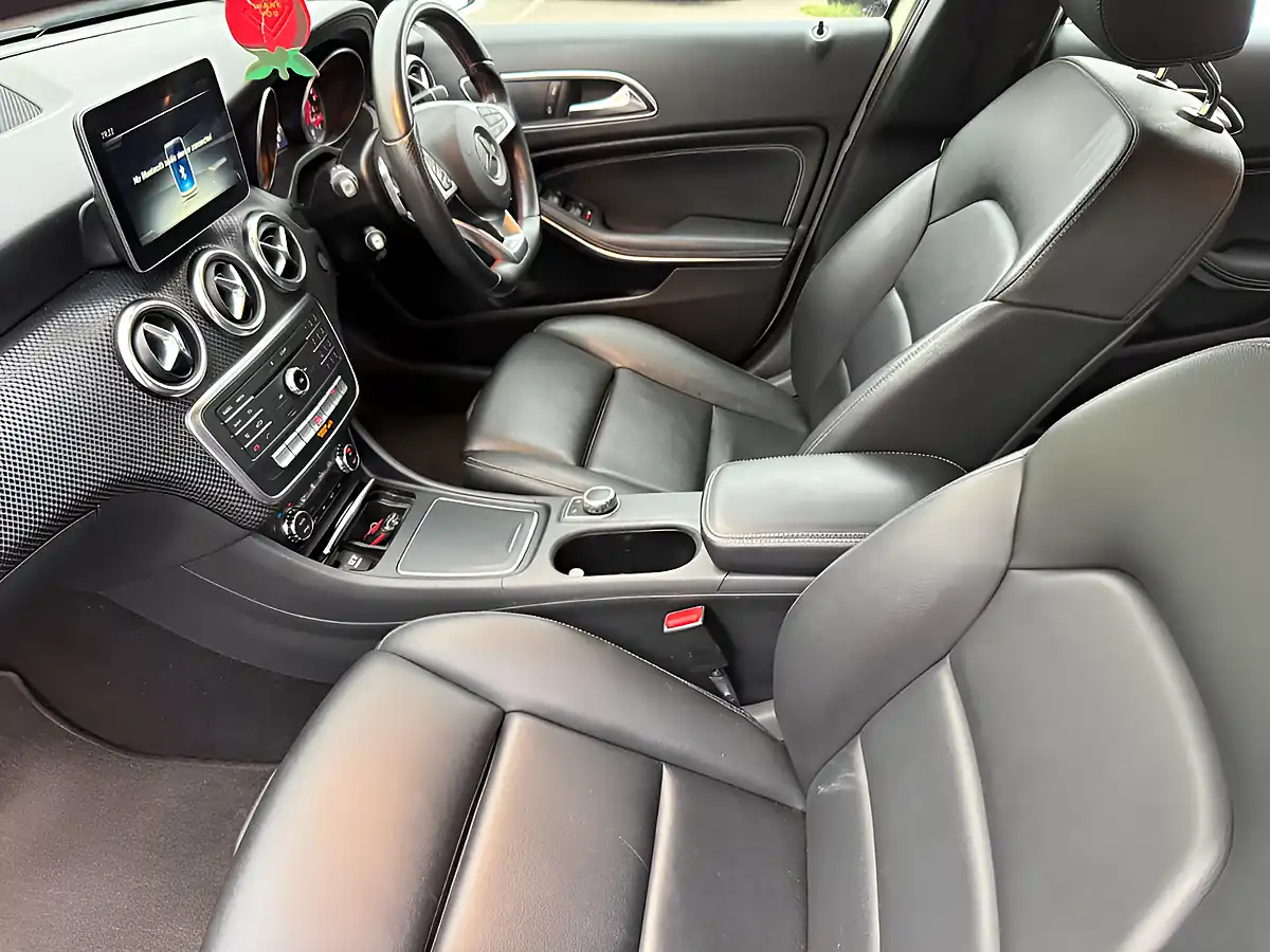 Used 2017 Mercedes-Benz a Class Sport (premium) White - Interior and Exterior details 12