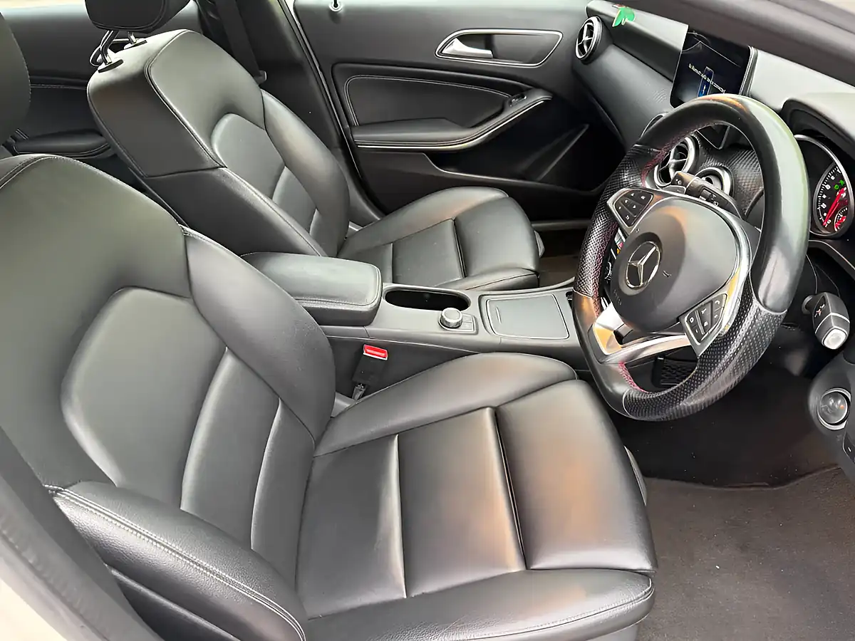 Used 2017 Mercedes-Benz a Class Sport (premium) White - Interior and Exterior details 13