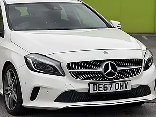 Used 2017 Mercedes-Benz a Class Sport (premium) White - Interior and Exterior details 2