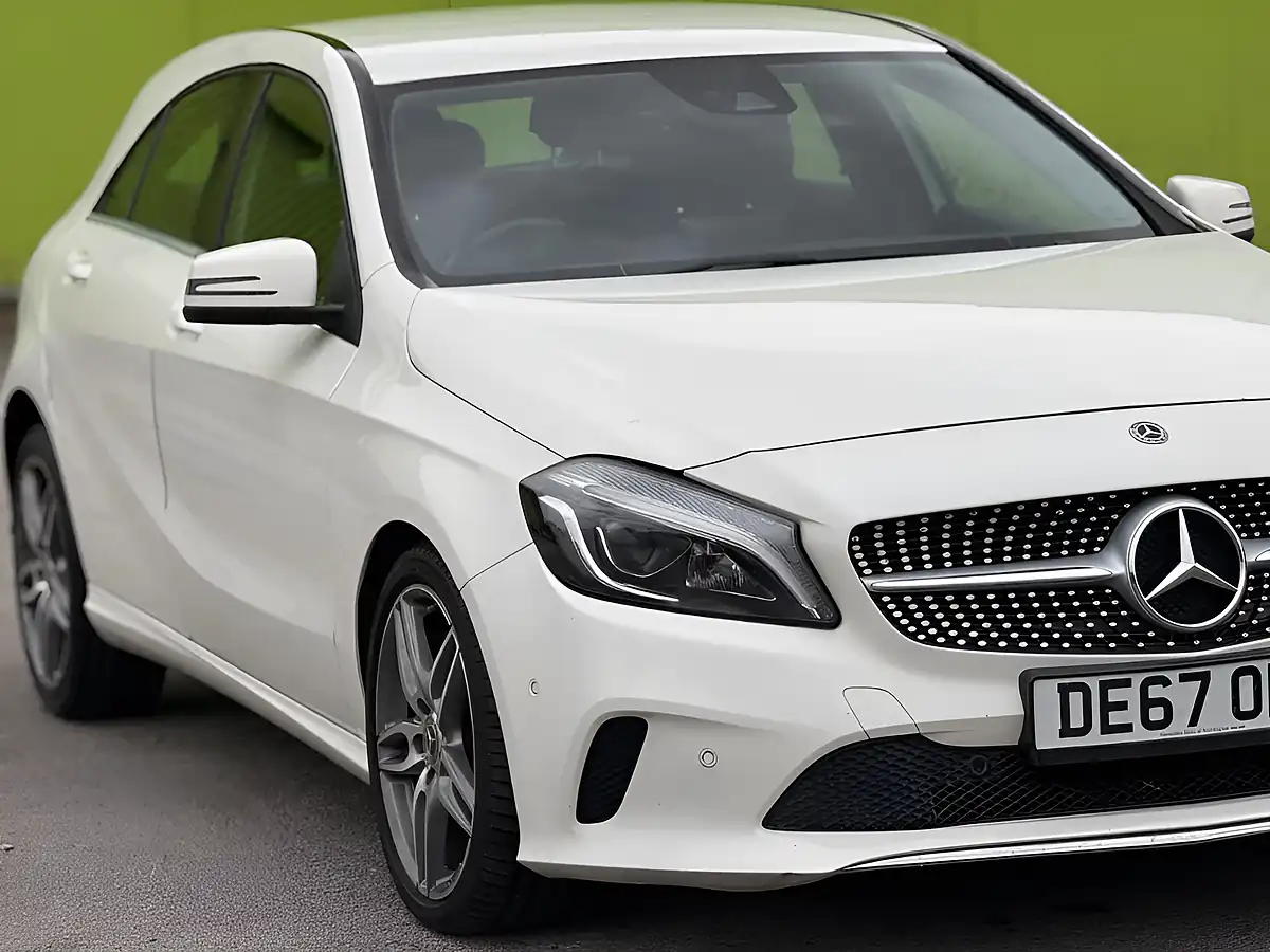 Used 2017 Mercedes-Benz a Class Sport (premium) White - Interior and Exterior details 3