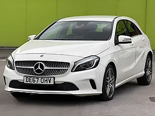 Used 2017 Mercedes-Benz a Class Sport (premium) White - Interior and Exterior details 4