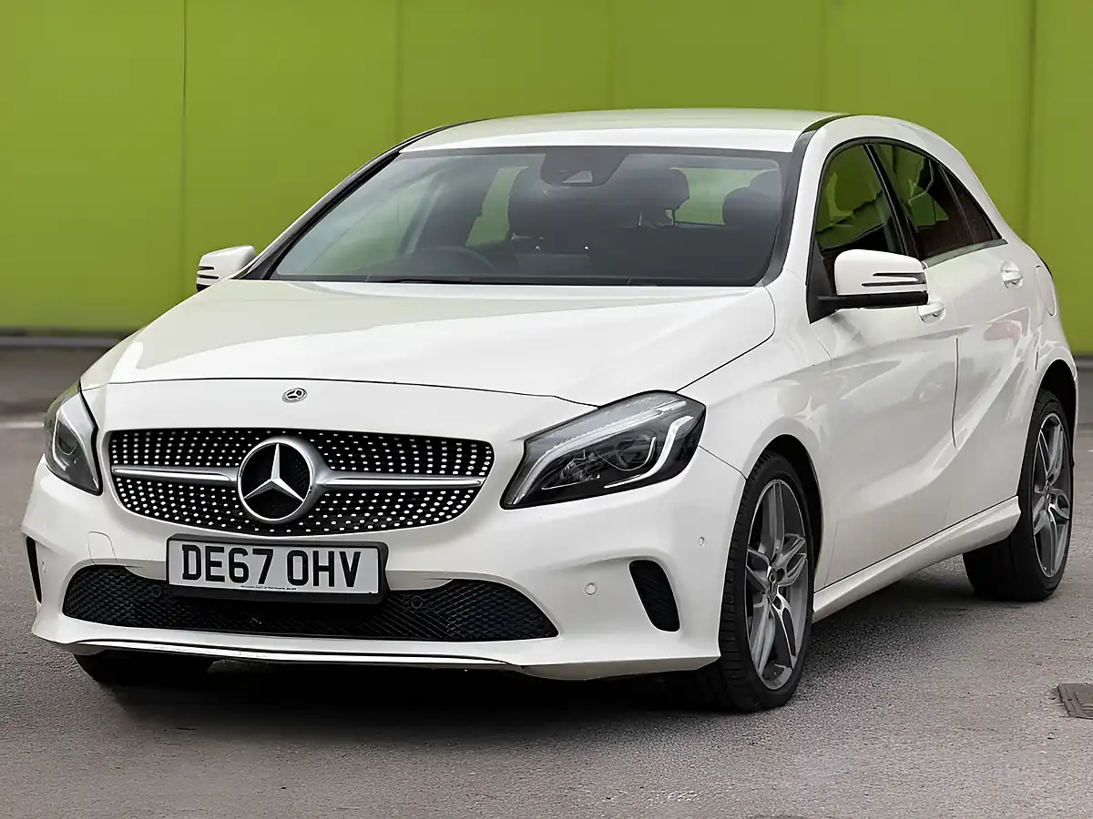 Used 2017 Mercedes-Benz a Class Sport (premium) White - Interior and Exterior details 4