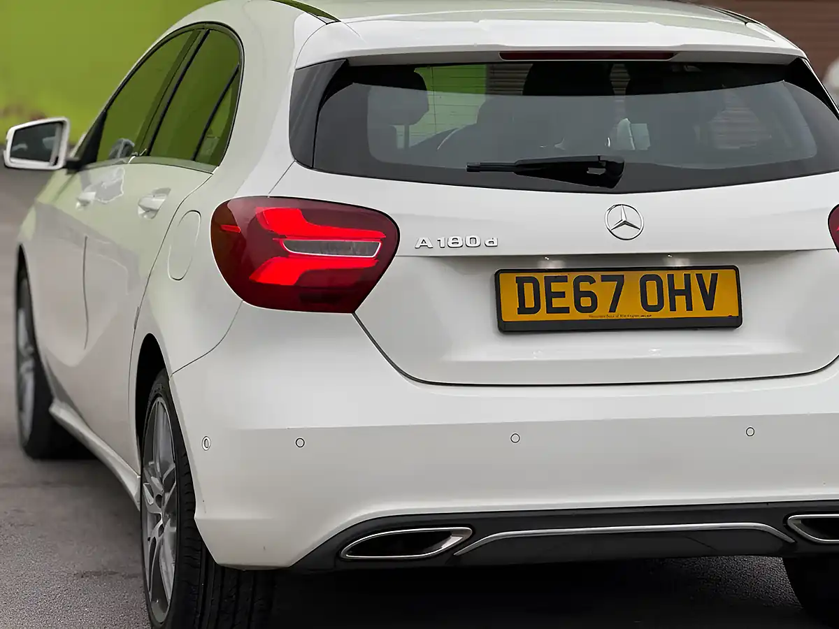 Used 2017 Mercedes-Benz a Class Sport (premium) White - Interior and Exterior details 7