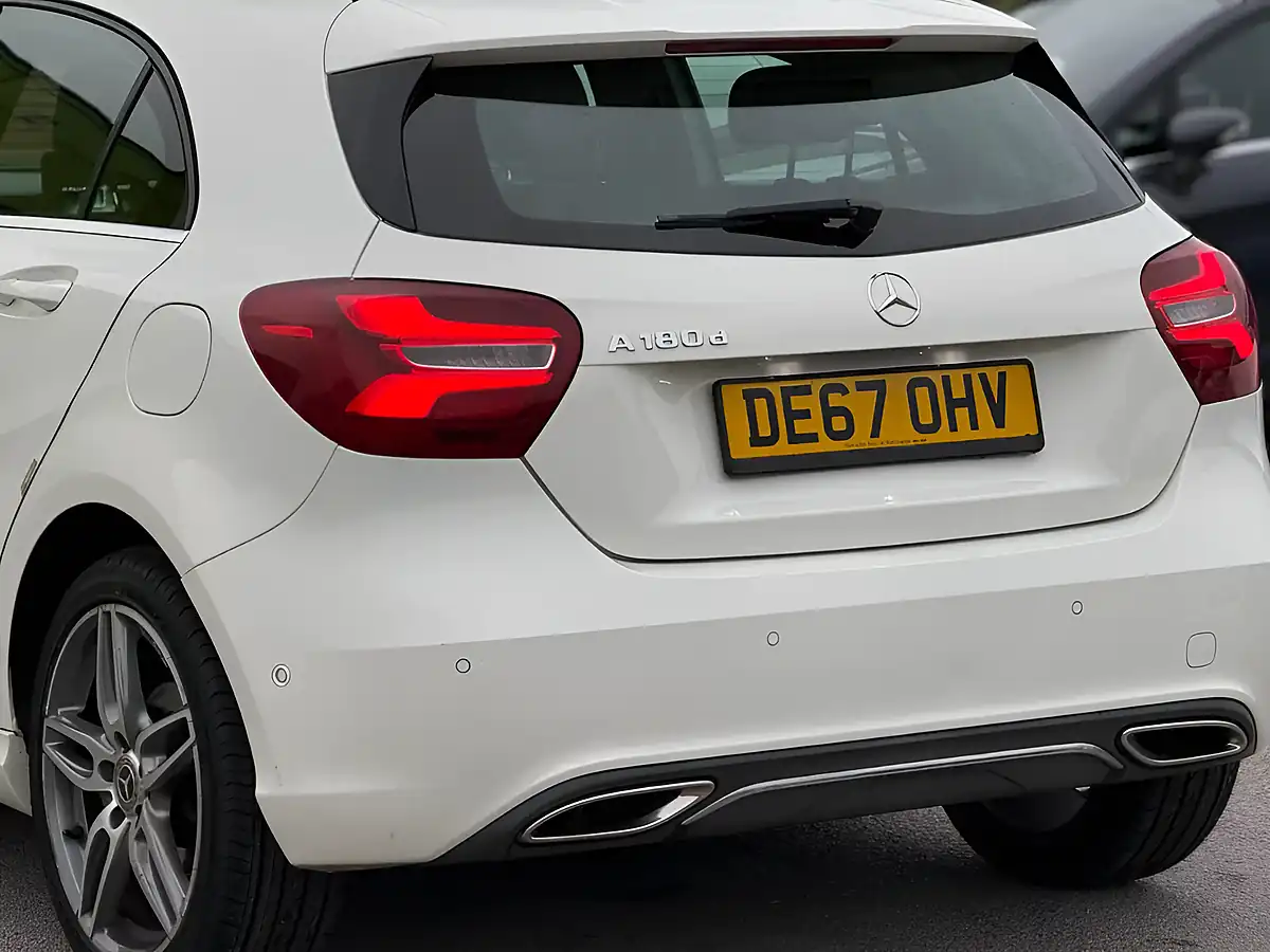 Used 2017 Mercedes-Benz a Class Sport (premium) White - Interior and Exterior details 8