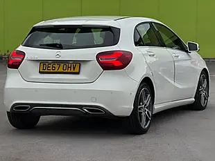 Used 2017 Mercedes-Benz a Class Sport (premium) White - Interior and Exterior details 9