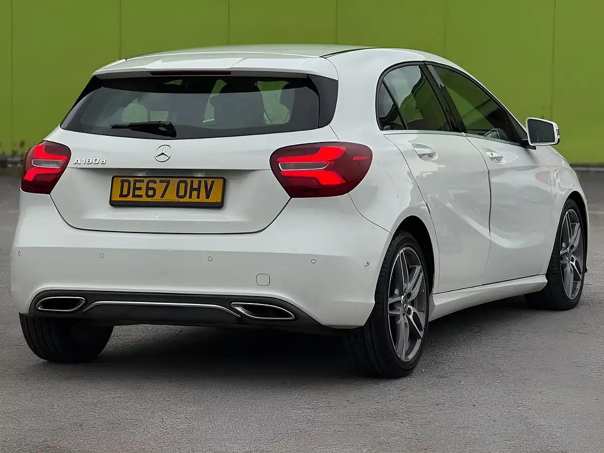 Used 2017 Mercedes-Benz a Class Sport (premium) White - Interior and Exterior details 9