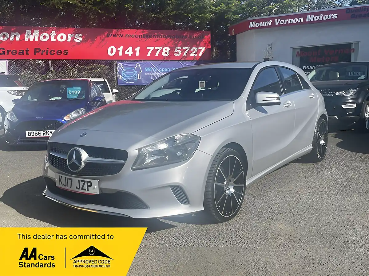 Used 2017 Mercedes-Benz a Class Sport Silver - Front View