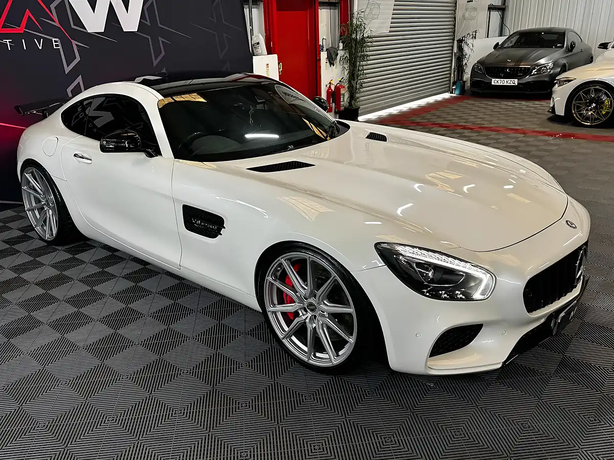 Used 2017 Mercedes-Benz AMG GT Gts Premium Pearl White - Interior and Exterior details 12
