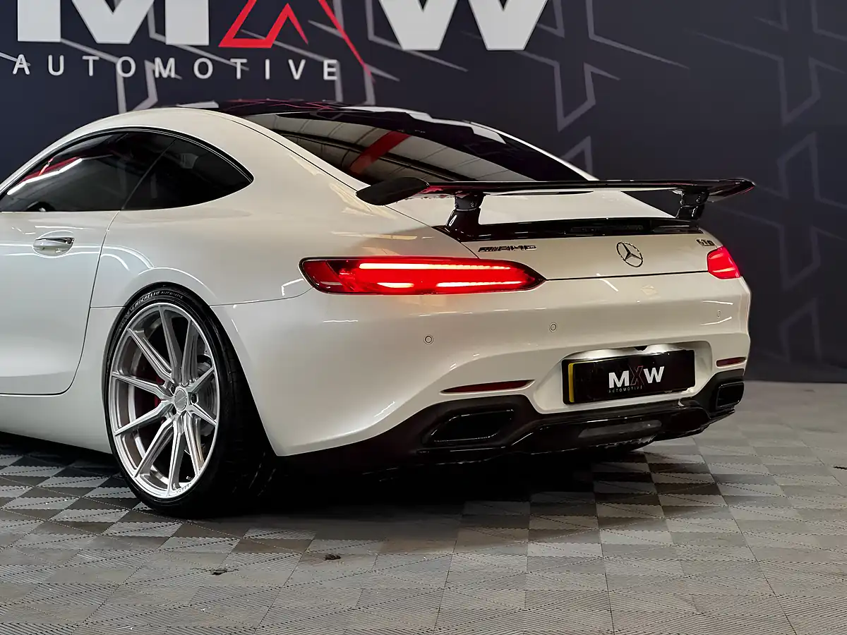Used 2017 Mercedes-Benz AMG GT Gts Premium Pearl White - Interior and Exterior details 17